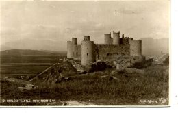 MERIONETH - HARLECH - CASTLE - VIEW FROM SW RP Gwy171 - Merionethshire