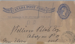 1914 , CANADA , ENTERO POSTAL , FECHADOR DE THOROLD - ONTARIO - 1903-1954 Reyes