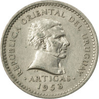 Monnaie, Uruguay, 5 Centesimos, 1953, Santiago, TTB, Copper-nickel, KM:34 - Uruguay