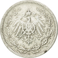 Monnaie, GERMANY - EMPIRE, 1/2 Mark, 1906, Berlin, TTB+, Argent, KM:17 - 1/2 Mark