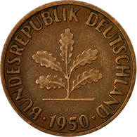 Monnaie, République Fédérale Allemande, 2 Pfennig, 1950, Stuttgart, TTB - 2 Pfennig