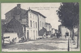 CPA - DEUX SEVRES - COULONGES SUR L'AUTIZE - AVENUE DE FONTENAY - Animation, Attelage, Café Du Champ De Foire - Bergevin - Coulonges-sur-l'Autize