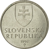 Monnaie, Hongrie, 5 Forint, 1993, Budapest, TTB, Nickel-brass, KM:694 - Slovakia