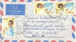 DRC RDC Zaire Congo 1983 Kinshasa Palais Code Letter B Noel Christmas Candle 1Z Cover - Gebruikt