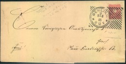 1885, ""BERLIN C 2 *8/8 85"" Hosterstempel Ohne Maschinennummer, Klarer Abschlag Auf Orts-Faltbrief. - Macchine Per Obliterare (EMA)