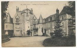 Léré Chateau Vilatte Franchise Militaire  Guerre 1914 Envoi à Nenette  Hotel De France Argent Sur Sauldre - Lere