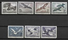 AUTRICHE - POSTE AERIENNE YVERT N° 54/60 * MLH - COTE = 300 EUR. - OISEAUX - Other & Unclassified