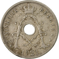 Monnaie, Belgique, 25 Centimes, 1921, B+, Copper-nickel, KM:69 - 25 Cent