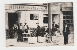 Café " Chez Gaston ".Carte Photo Non Située. - Cafés