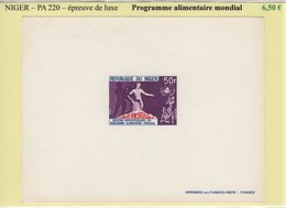 Niger - Epreuve De Luxe - PA N°220 - Programme Alimentaire Mondial - Niger (1960-...)