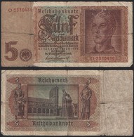 Germany P 186 A - 5 Reichsmark 1.8.1942 - Fine - 5 Reichsmark