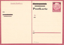 P 244 Blanc Deutschland Deutsches Reich - Postkarten
