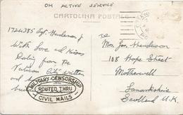 Vatican 1945 Sgt Henderson Scotland OAS Military Censored Viewcard - Briefe U. Dokumente