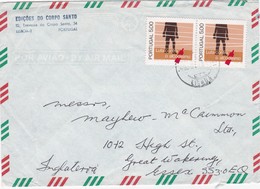 PORTUGAL AIRMAIL COVER - LISBOA  To ENGLAND - Lettres & Documents