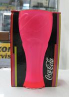 AC - COCA COLA NEON PINK COLORED GLASS  TUMBLER GLASS IN BOX FROM TURKEY - Mugs & Glasses