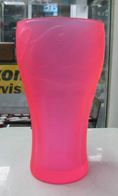 AC - COCA COLA NEON PINK COLORED GLASS  TUMBLER GLASS FROM TURKEY - Tazze & Bicchieri