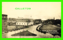 WATERBURY, CT - LOOKING UP GRAND STREET FROM R. R. STATION - ANIMATED WITH OLD CARS - THE COLLOTYPE CO - - Waterbury