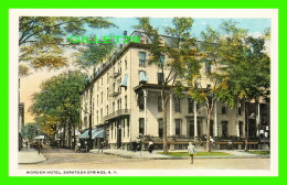 SARATOGA SPRINGS, NY - WORDEN HOTEL - ANIMATED -  PUB. BY CHAS. W. HUGHES - WRITTEN - - Saratoga Springs