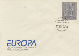 Enveloppe  FDC  1er  Jour   LITUANIE    EUROPA   1994 - 1994