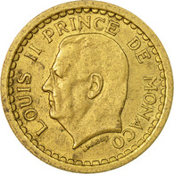 Monnaie, Monaco, Franc, Undated (1943), Poissy, TTB, Cupro-Aluminium, Gadoury:MC - 1922-1949 Louis II