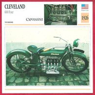 Cleveland 600 Four. Moto De Tourisme. 1926. Etats Unis. Le Petit Four Américain. - Sport