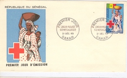 Enveloppe Premier Jour  Croix Rouge Sénégalaise  DAKAR- République Du  Sénégal - Croce Rossa