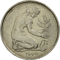 Monnaie, République Fédérale Allemande, 50 Pfennig, 1990, Hambourg, TTB - 50 Pfennig