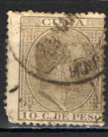 CUBA SPAGNOLA - 1881 - EFFIGIE DEL RE ALFONSO XII - USATO - Cuba (1874-1898)