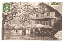 CPA Les BRENETS Hôtel Du Saut Du Doubs - Innondations Du Doubs, 20 Et 21 Janvier 1910 - Les Brenets