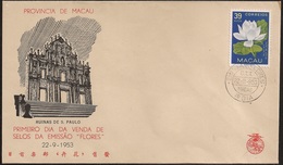 Macau Macao Chine FDC 1953 - Flores De Macau - Indigenous Flowers - MNH/Neuf - FDC