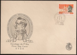 Macau Macao Chine FDC 1954 - Centenário Da Fundação Da Cidade De S. Paulo - MNH/Neuf - FDC