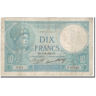 France, 10 Francs, 10 F 1916-1942 ''Minerve'', 1936-12-17, B, Fayette:6.17 - 10 F 1916-1942 ''Minerve''