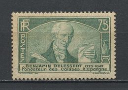FRANCE 1935 N° 303 ** Neuf MNH Superbe C 60 € Benjamin Baron Delessert Congrès Caisse D' Epargne Paris - Unused Stamps