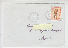 POLYNESIE FR.1986 - Tikis - Storia Postale