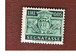 SAN MARINO - UNIF. 65  SEGNATASSE - 1945 STEMMA   5 CENT. -  MINT** - Segnatasse