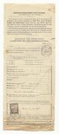 Bordereau Valeurs à Recouvrer N°1485 - 1900 - Le Mans à Ecommoy - Taxé à 10 Cts - 1859-1959 Briefe & Dokumente