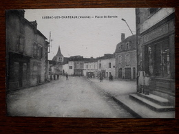 L11/12 Lussac Les Châteaux. Place St Sornin - Lussac Les Chateaux