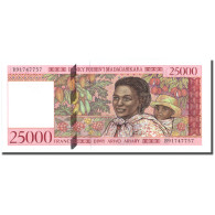 Billet, Madagascar, 25,000 Francs = 5000 Ariary, Undated (1998), KM:82, SPL+ - Madagaskar