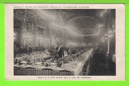 BANQUET OFFERT AU PRESIDENT WILSON AU PALAIS DU LUXEMBOURG LE 20-01-1919 / Carte écrite En 1920 - Réceptions