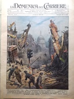 La Domenica Del Corriere 12 Gennaio 1941 WW2 Bombardamento A Londra Pascoli Rodi - War 1939-45