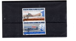 EDY 898 - COMORES , 2 Valori Usati A Tema AEREI - Airmail