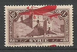 SYRIE PA  N° 33 PETIT PIQUAGE A CHEVAL  NEUF*  TRACE DE  CHARNIERE TB  / MH - Poste Aérienne