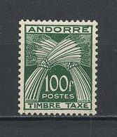 ANDORRE 1946 TAXE N° 41 ** Neuf MNH  Luxe C 147 € Flore Gerbe - Ungebraucht