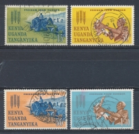 Kenya-Uganda-Tanganyika 1963 Mi: 124-127 Yt: 121-124 (Gebr/used/obl/o)(3826) - Kenya, Uganda & Tanzania