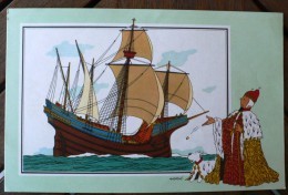 Voir Et Savoir Par Hergé - MARINE - Origine A 1700 - Série 8 - N° 17. Dargaud - 12,5 X 19,5 Cm. (photo Contractuelle) - Chromos