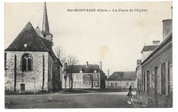 CPA CHER 18  STE MONTAINE La Place De L'Eglise - Autres & Non Classés