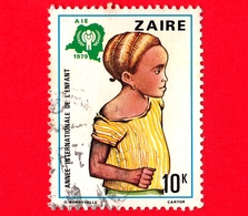 ZAIRE - Usato - 1979 - Anno Internazionale Dei Bambini - Ragazza - 10 - Usados