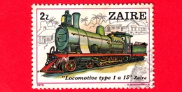 ZAIRE - Usato - 1980 (1979) - Locomotive - Locomotive Type 1 A 15 - Zaïre - 2 - Gebraucht