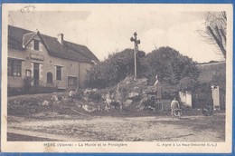 CPA - VIENNE - MÉRÉ -LA MAIRIE ET LE PRESBYTERE - Petite Animation - C. Algret - Au Dos, Cachet Du Patronage J. D'Arc - Sonstige & Ohne Zuordnung