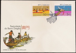 Macau Macao Chine FDC 1987 - Festividade Do Barco - Dragão - Dragon Boat Festival - MNH/Neuf - FDC